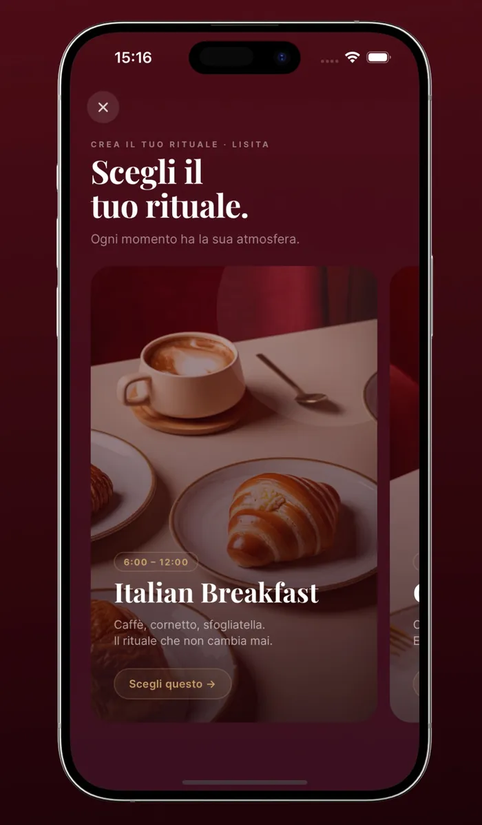 I rituali nell’app Lisita